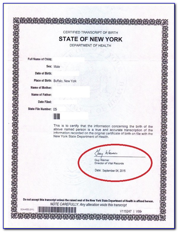 Nys Birth Certificate Phone Number