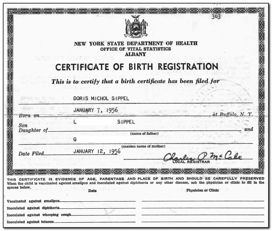 Order Birth Certificate Ny