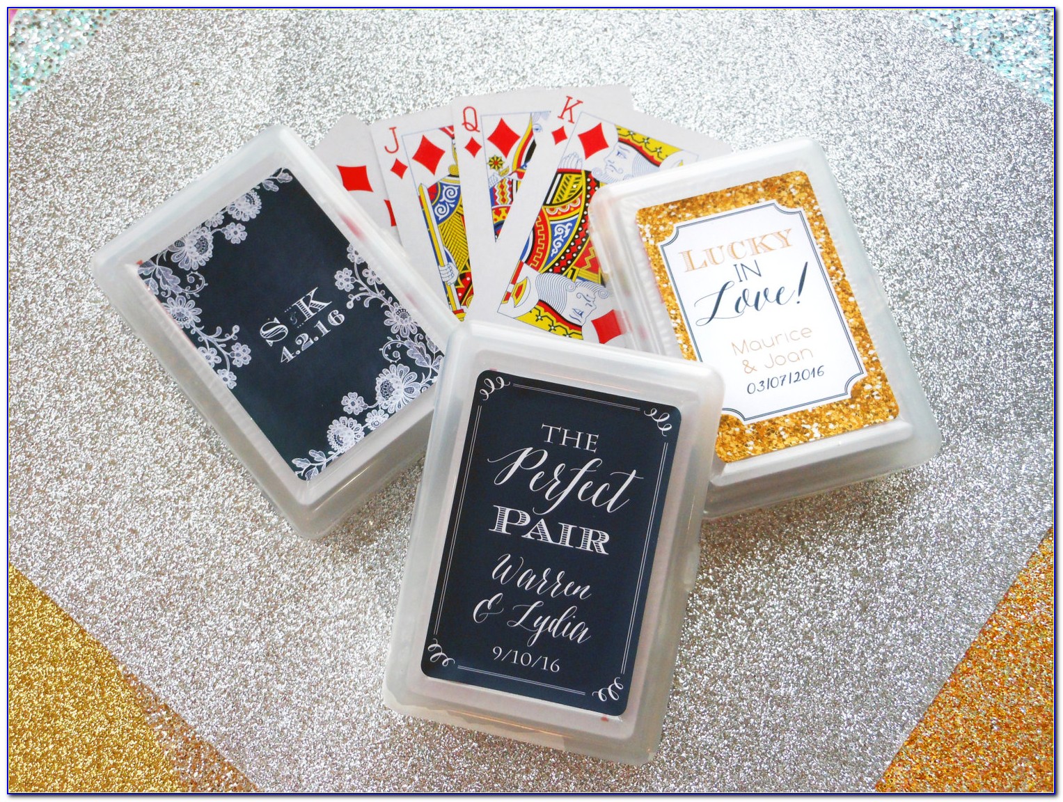 Personalized Wedding Playing Cards
