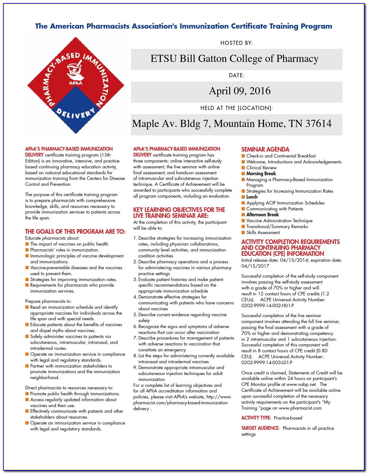 Pharmacist Immunization Certification Texas