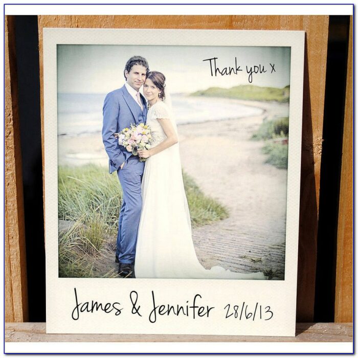 Polaroid Wedding Thank You Cards