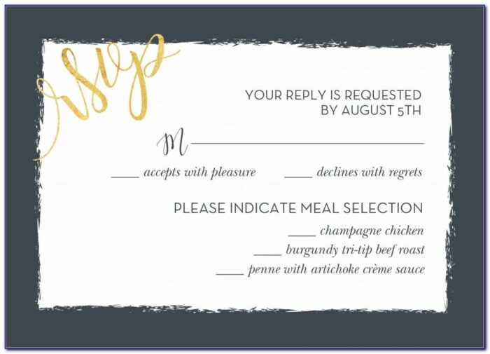 Proper Etiquette For Wedding Rsvp Cards