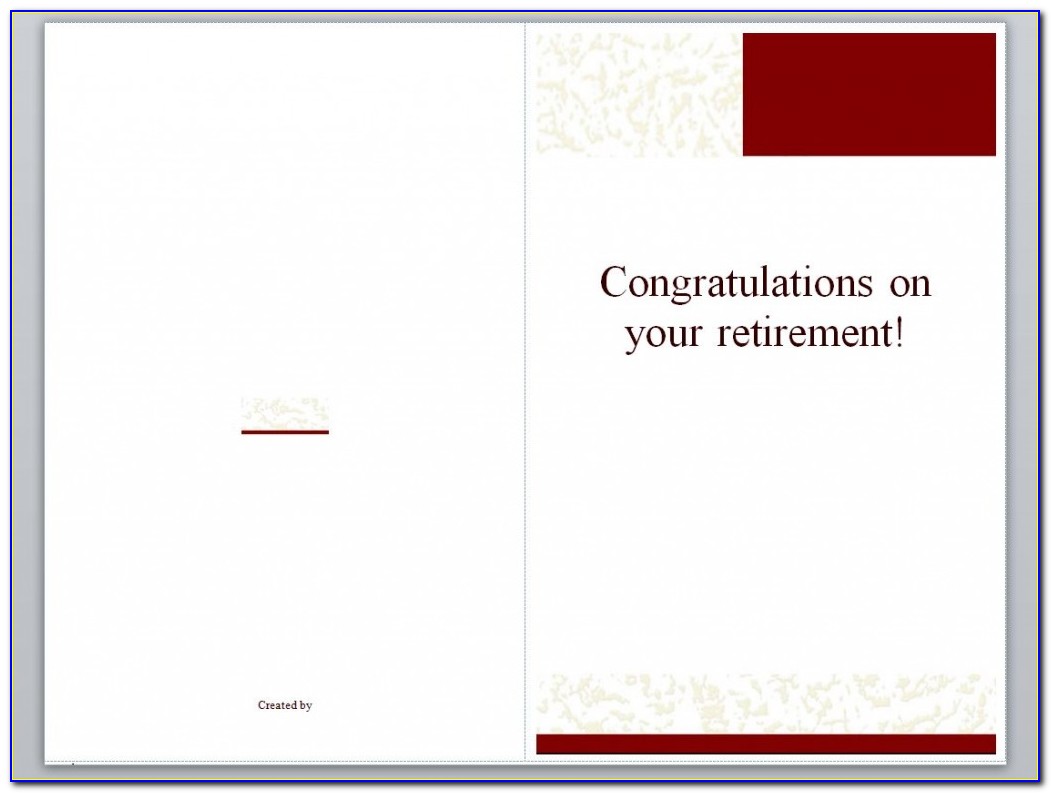 Retirement Note Template