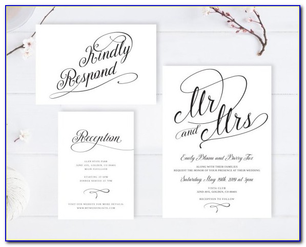 Rsvp Cards For Wedding Examples