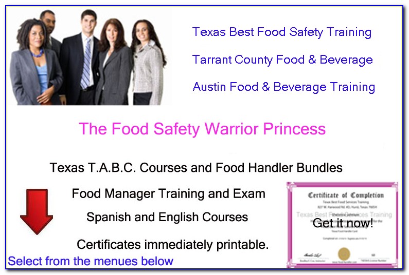 Tabc And Food Handlers Certification Discount