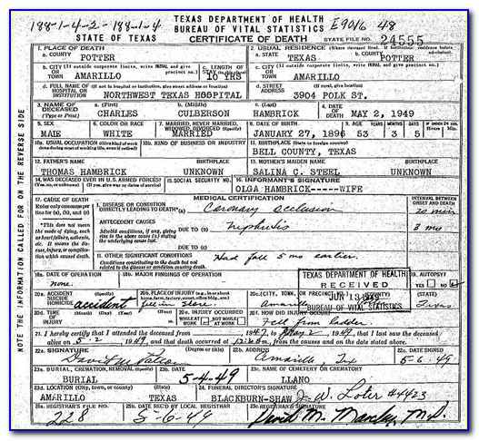 Tarrant County Birth Certificate Replacement