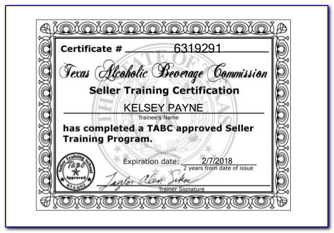 Texas Tabc And Food Handler Certification Online