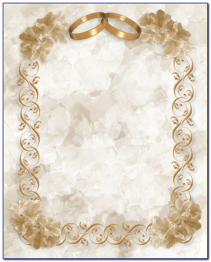 Wedding Card Border Design Free Download