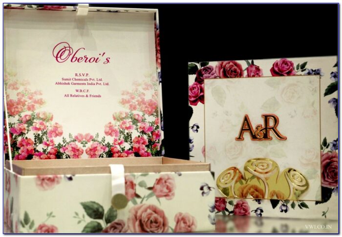 Wedding Card Floral Background