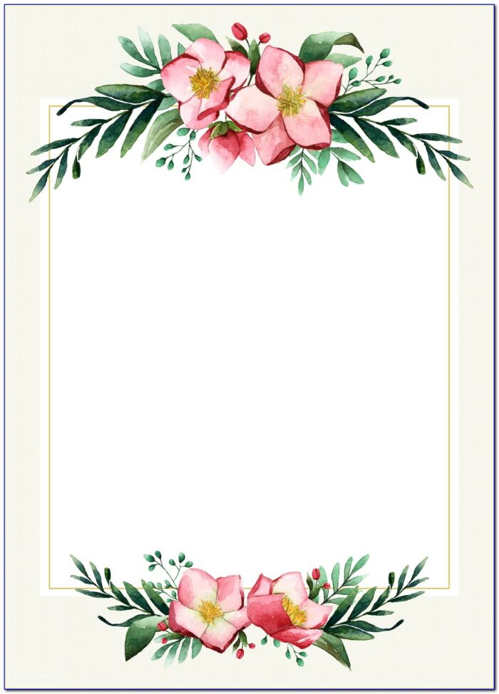 Wedding Card Floral Design