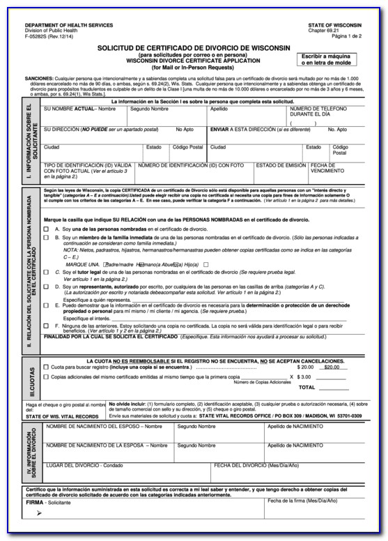 Wisconsin Vital Records Birth Certificate Application