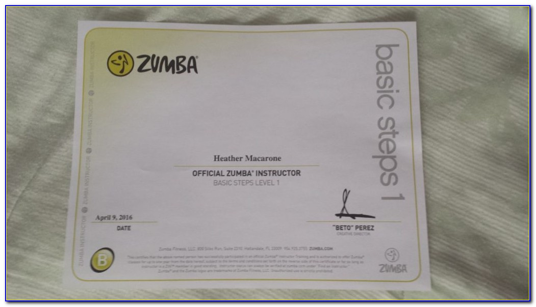Zumba Instructor Certification Requirements