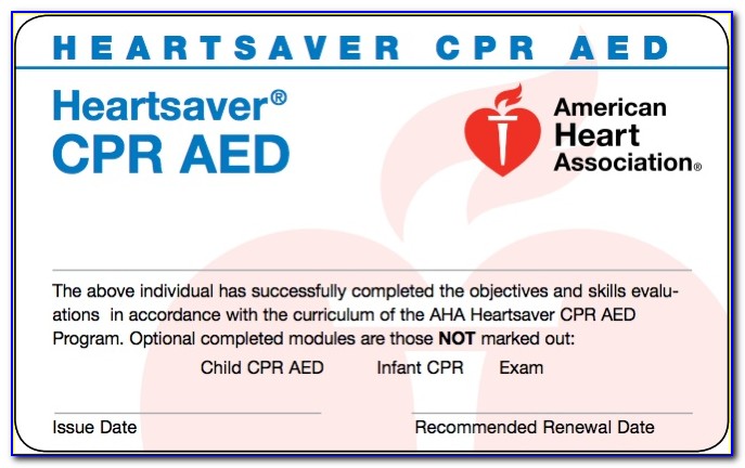 American Heart Association Bls Provider Cpr Certification Near Me
