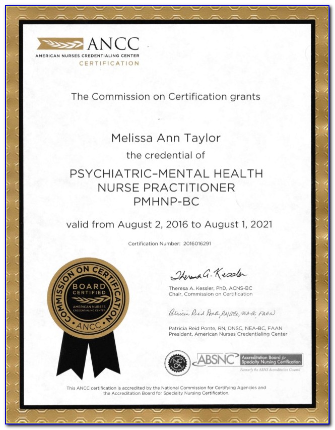 Ancc Psychiatric Nurse Certification Renewal