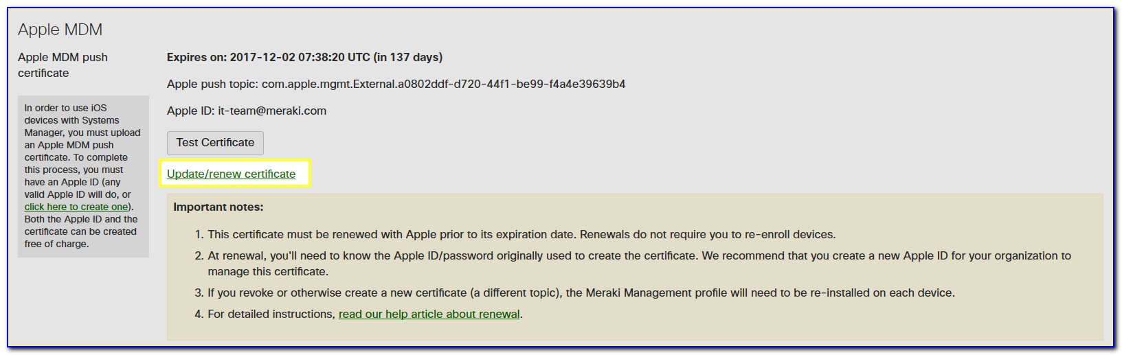 Apple Mdm Certificate Mobileiron
