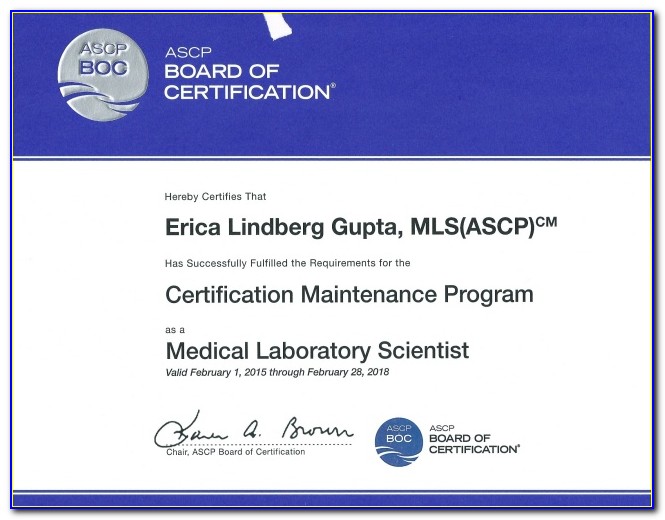 Ascp Mls Certification Routes