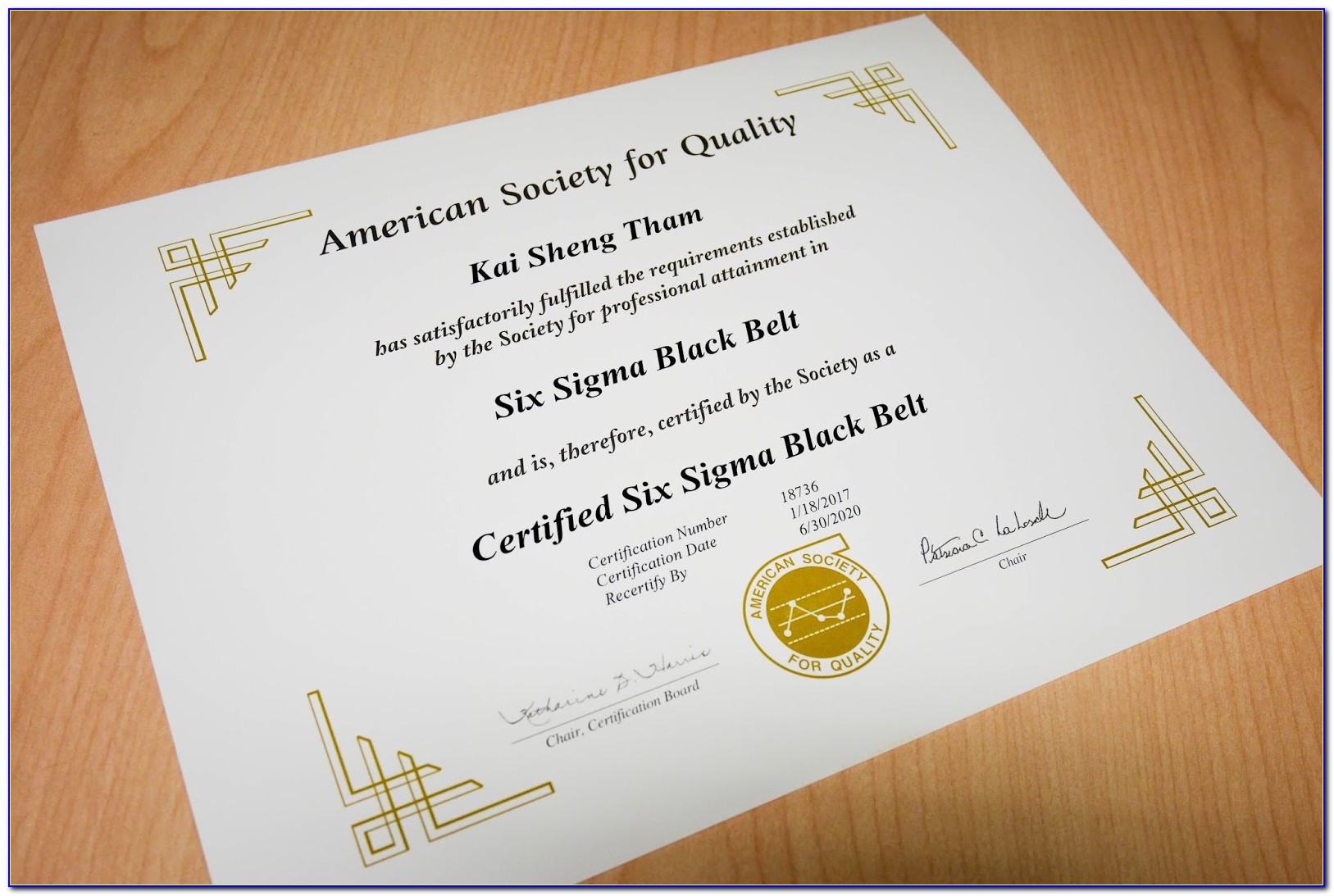 Asq Green Belt Certification India