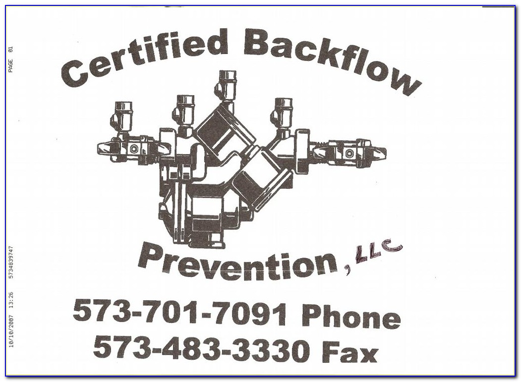 Backflow Prevention Certification Ny