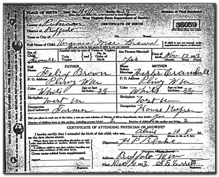 Birth Certificate Charleston Wv Phone Number