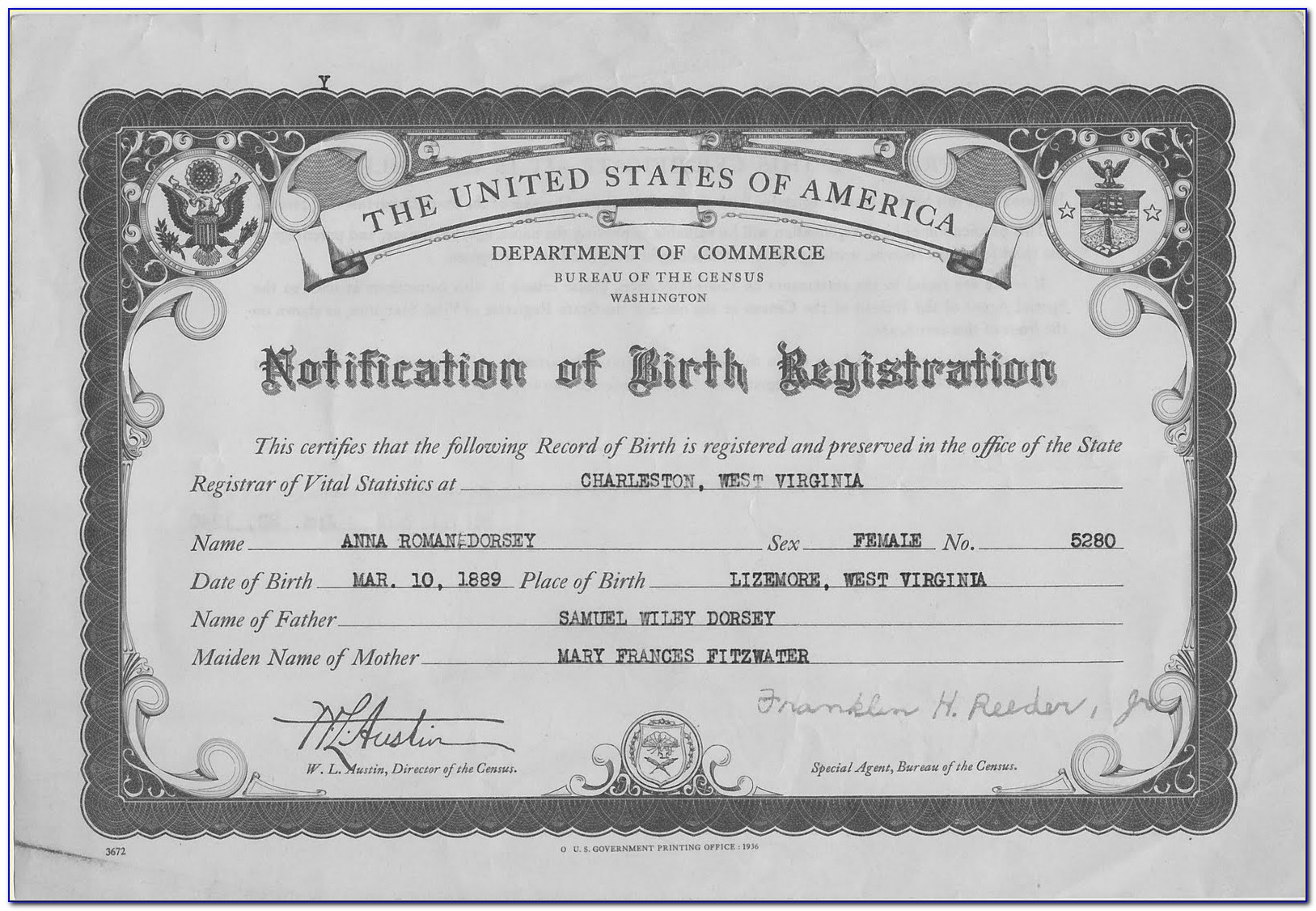 Birth Certificate Des Moines County Iowa