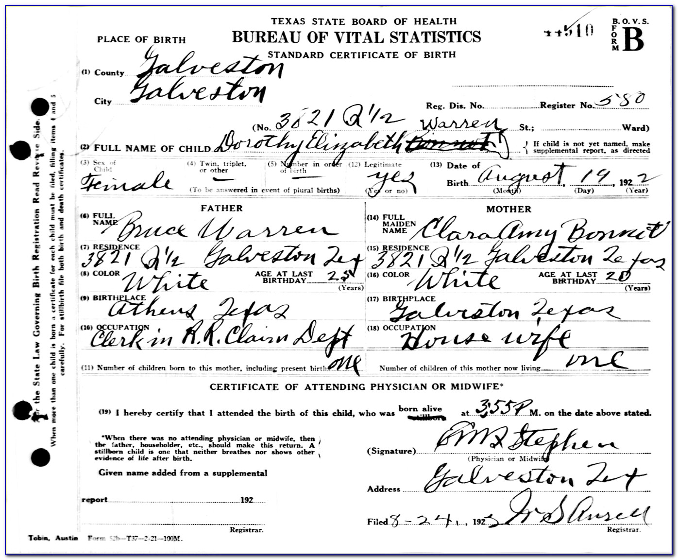 Birth Certificate Mcallen Texas