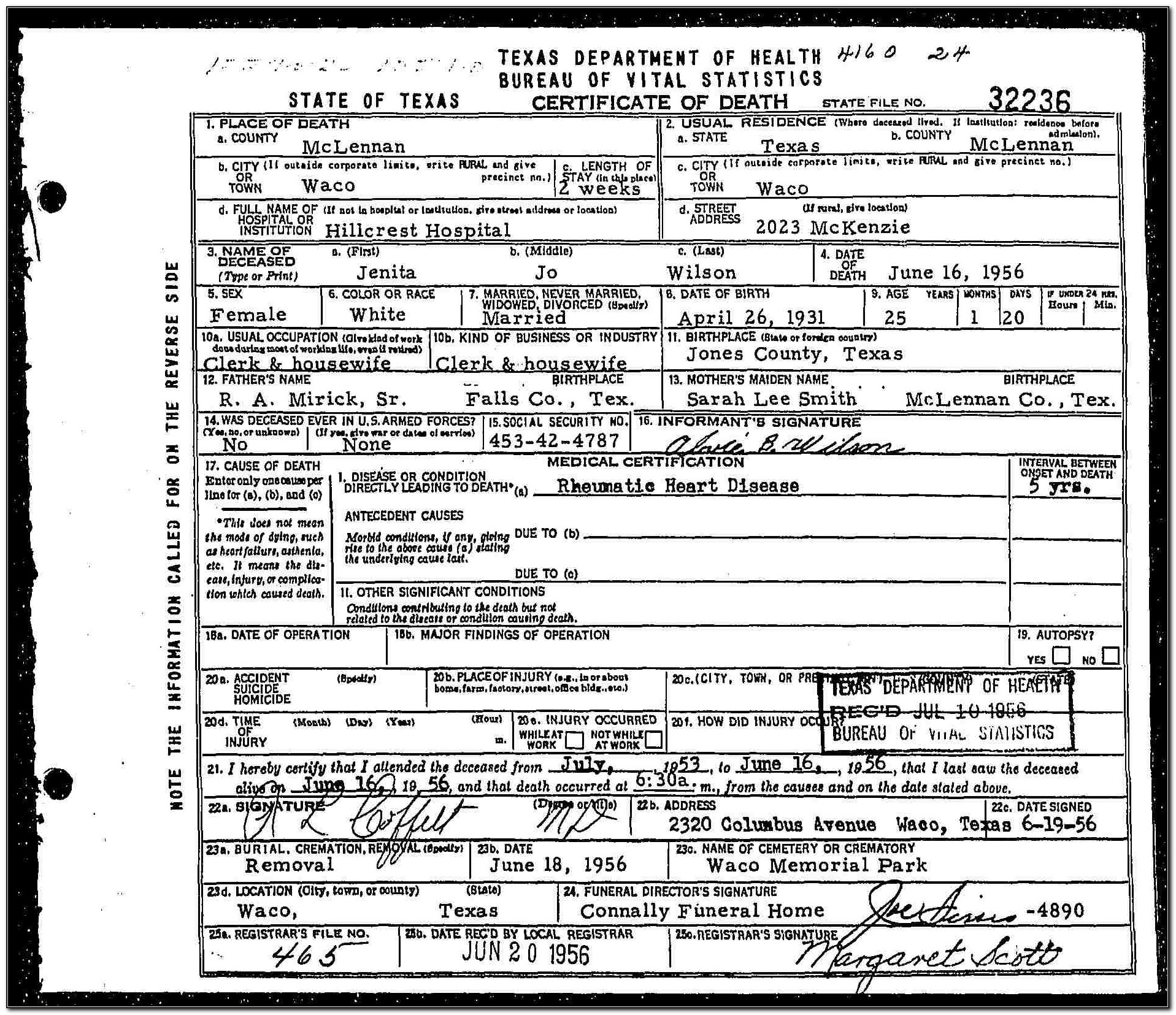 Birth Certificate Office Waco Tx