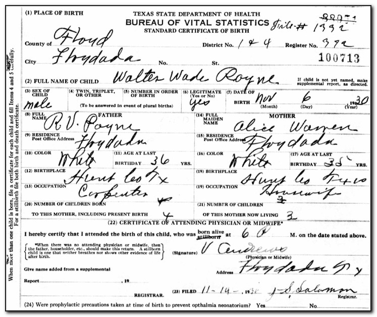 Birth Certificate Replacement Amarillo Tx