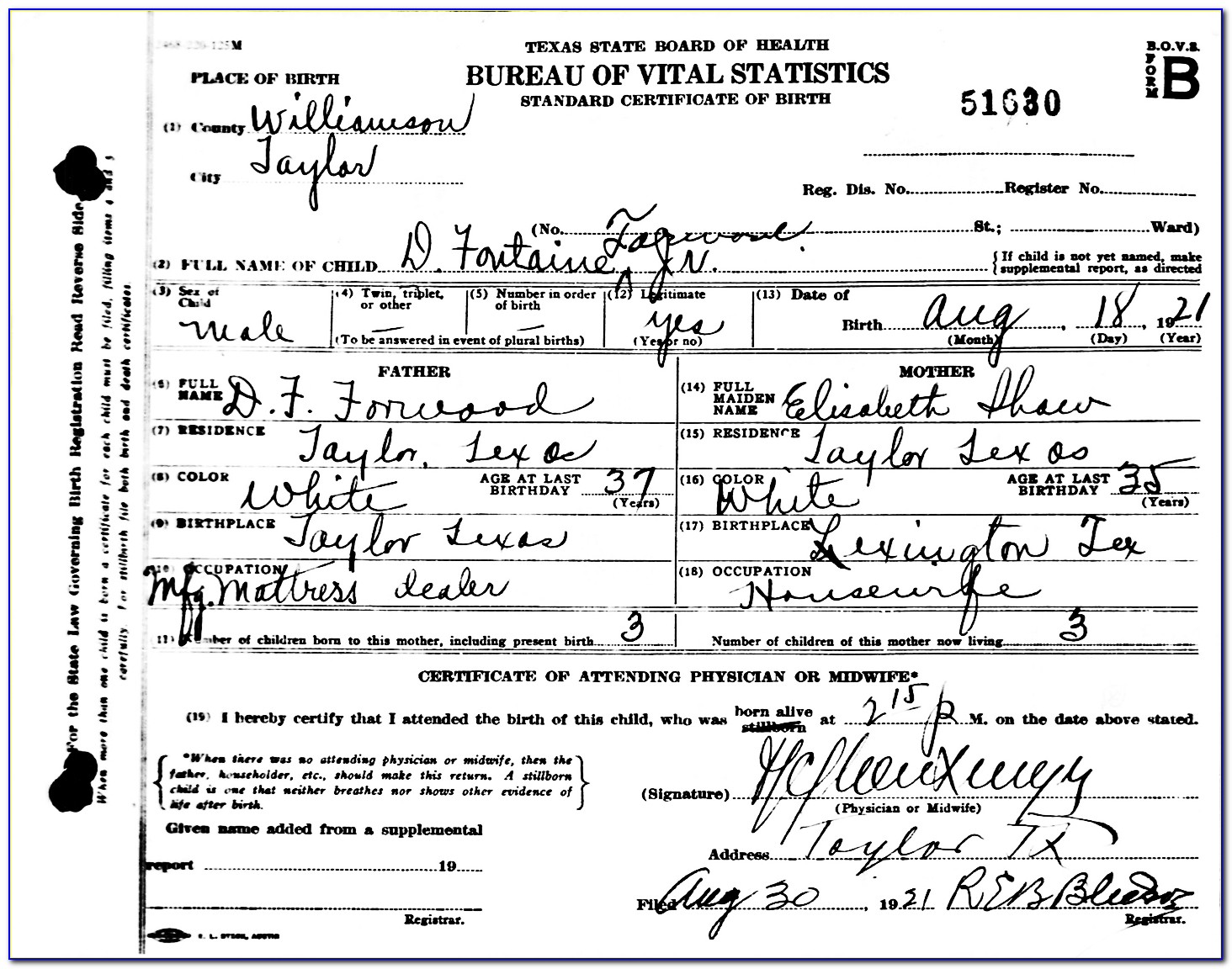 Birth Certificate Wichita Kansas