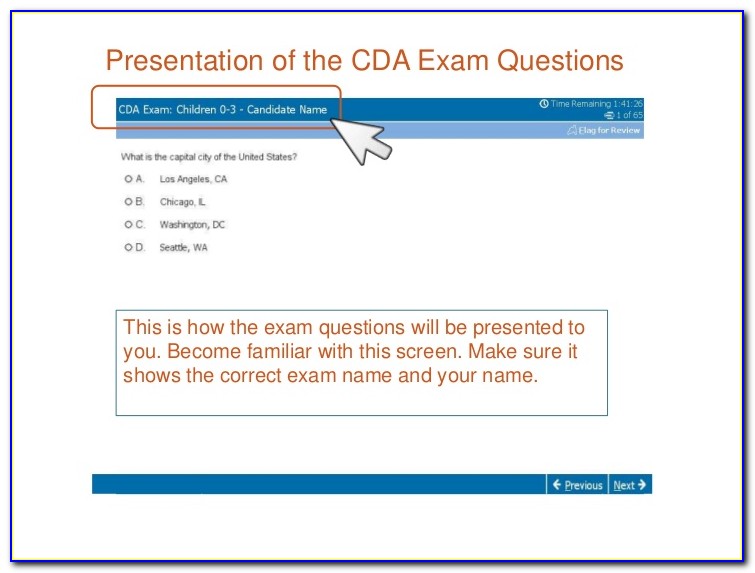 Cda Certification Exam