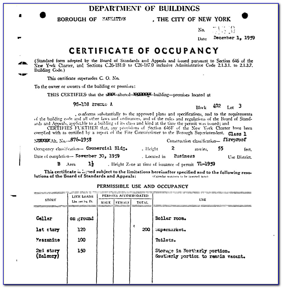 City Of Houston Certificate Of Occupancy Lookup