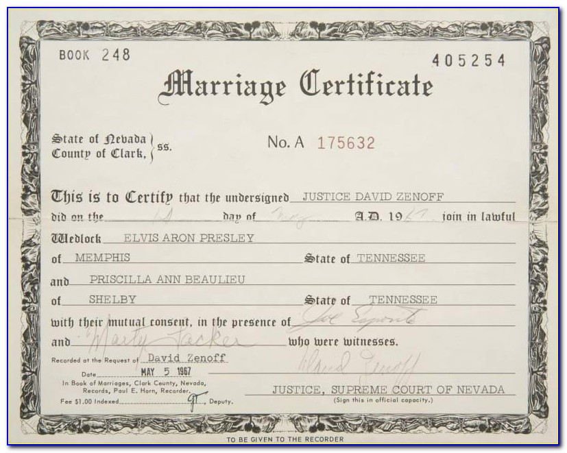 Clark County Nevada Marriage License Search