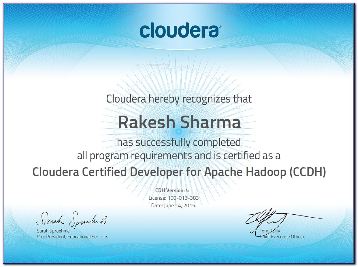 Cloudera Spark Certification Preparation