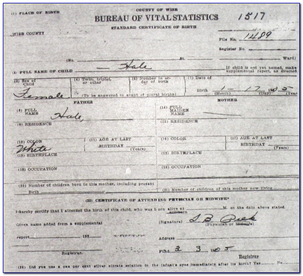Copy Of Birth Certificate Everett Wa