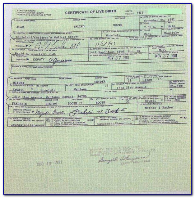 Copy Of Birth Certificate Savannah Ga