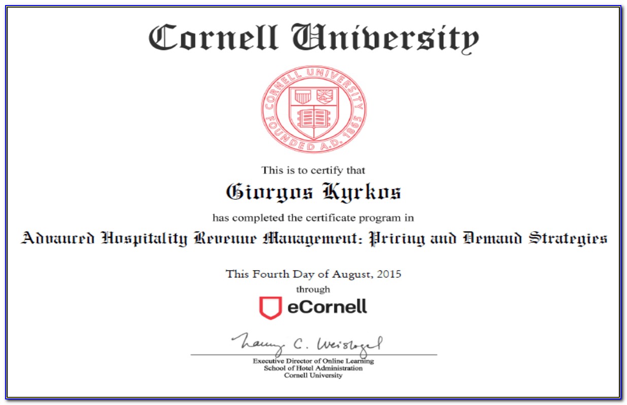 Cornell Data Analytics Certificate Cost