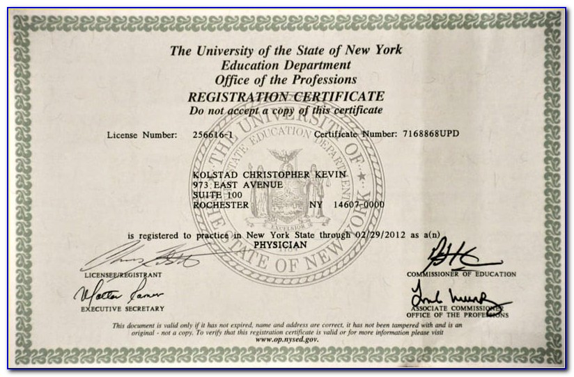 Cpa Wall Certificate Frame