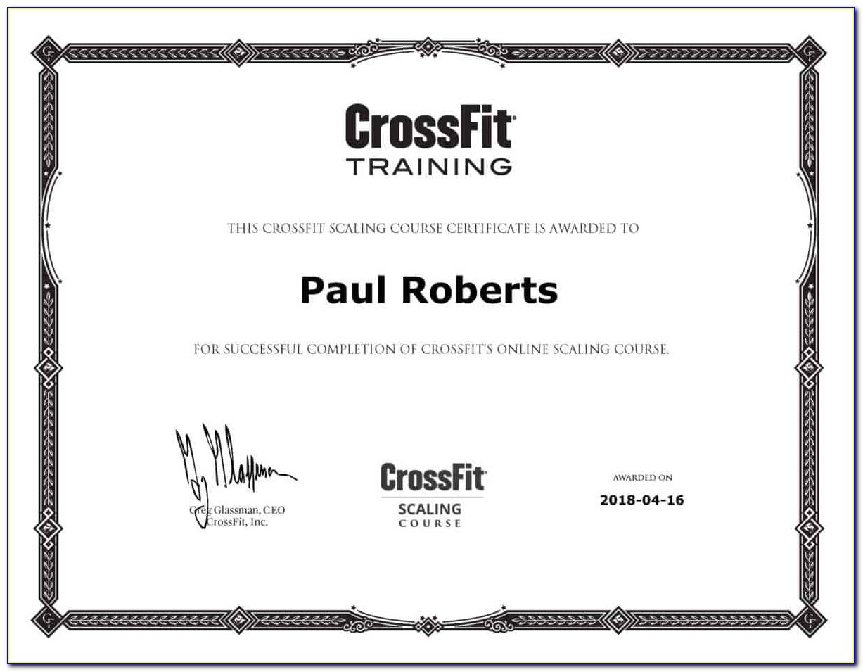 Crossfit Nutrition Coach Certification