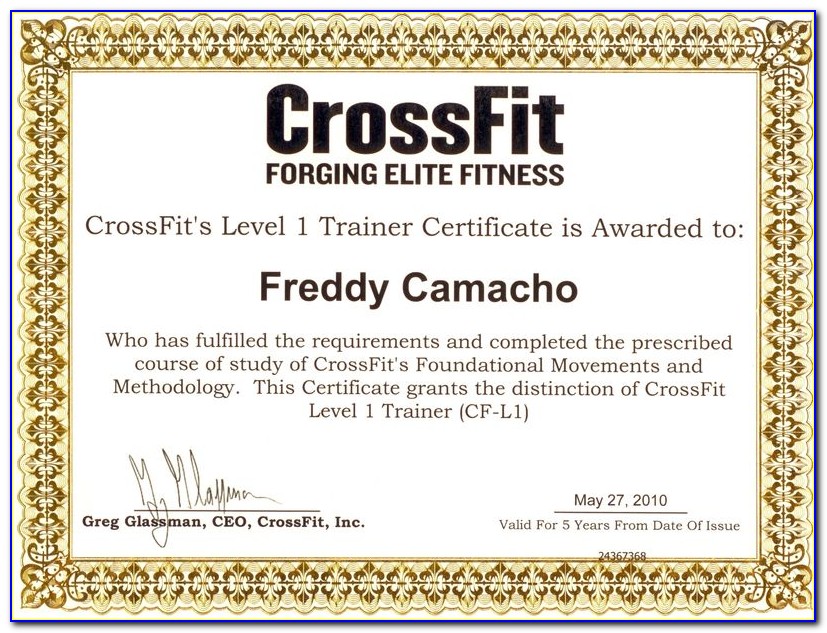Crossfit Training Certification Online
