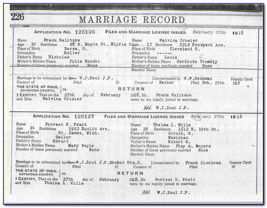 Cuyahoga County Marriage License Bureau