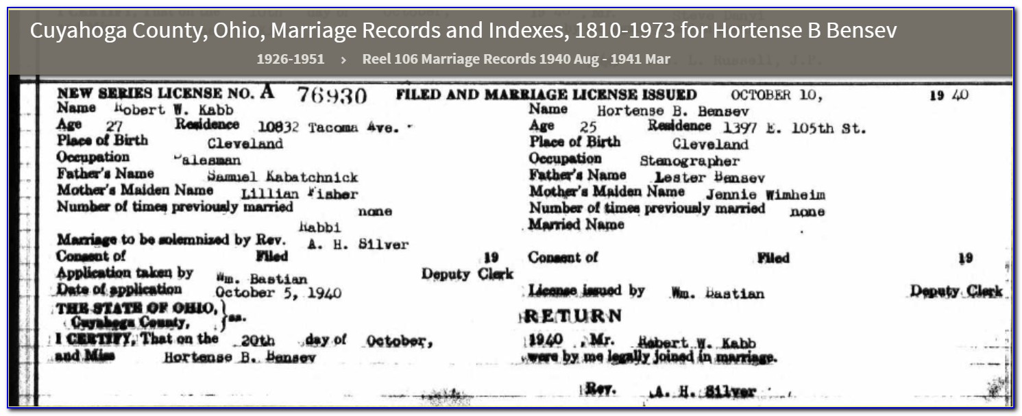 Cuyahoga County Marriage License Office