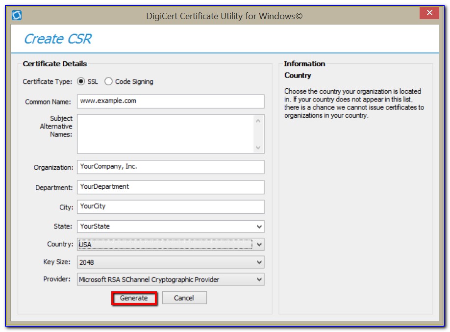 Digicert Certificate Utility Export Private Key