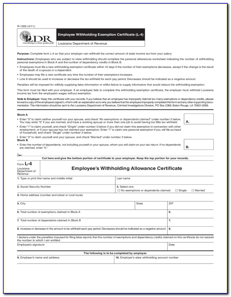 Employee Withholding Exemption Certificate How To Fill Out