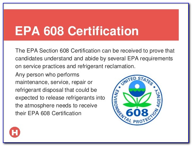 Epa 608 Certification Test Answers