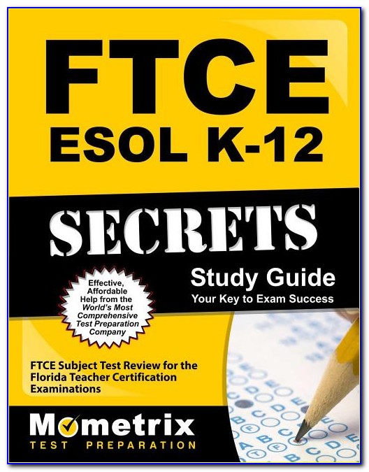 Esol Certification Exam Florida
