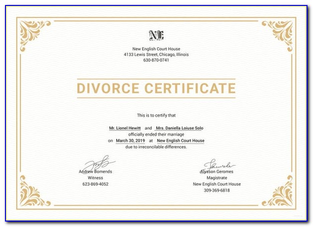 Fake Divorce Certificate India