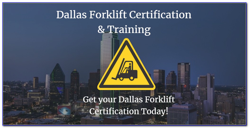 Forklift Training And Certification Academy Dallas Tx