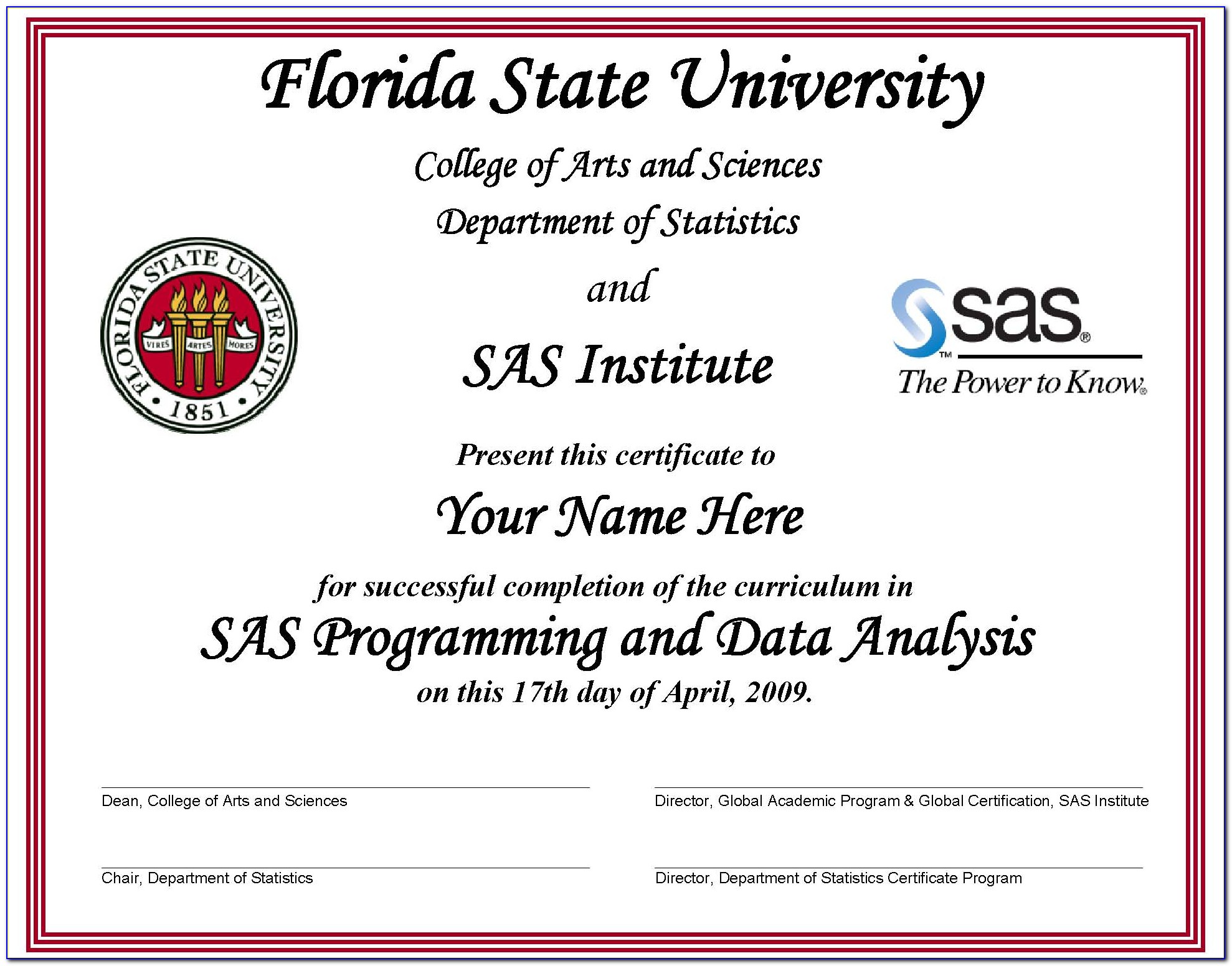 Fsu Certificate Programs Online