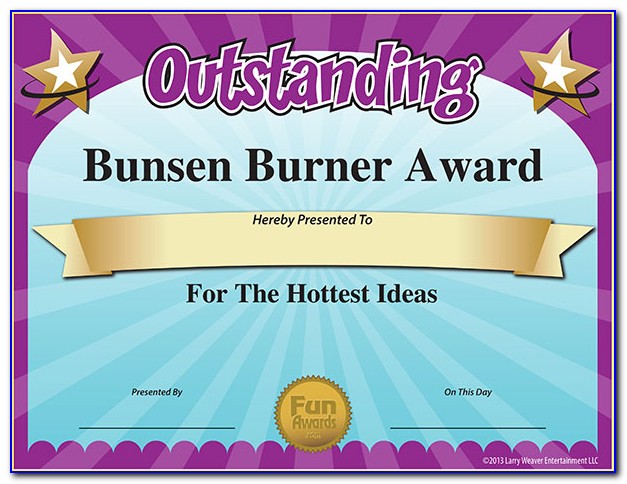 Funny Award Certificates For Teachers
