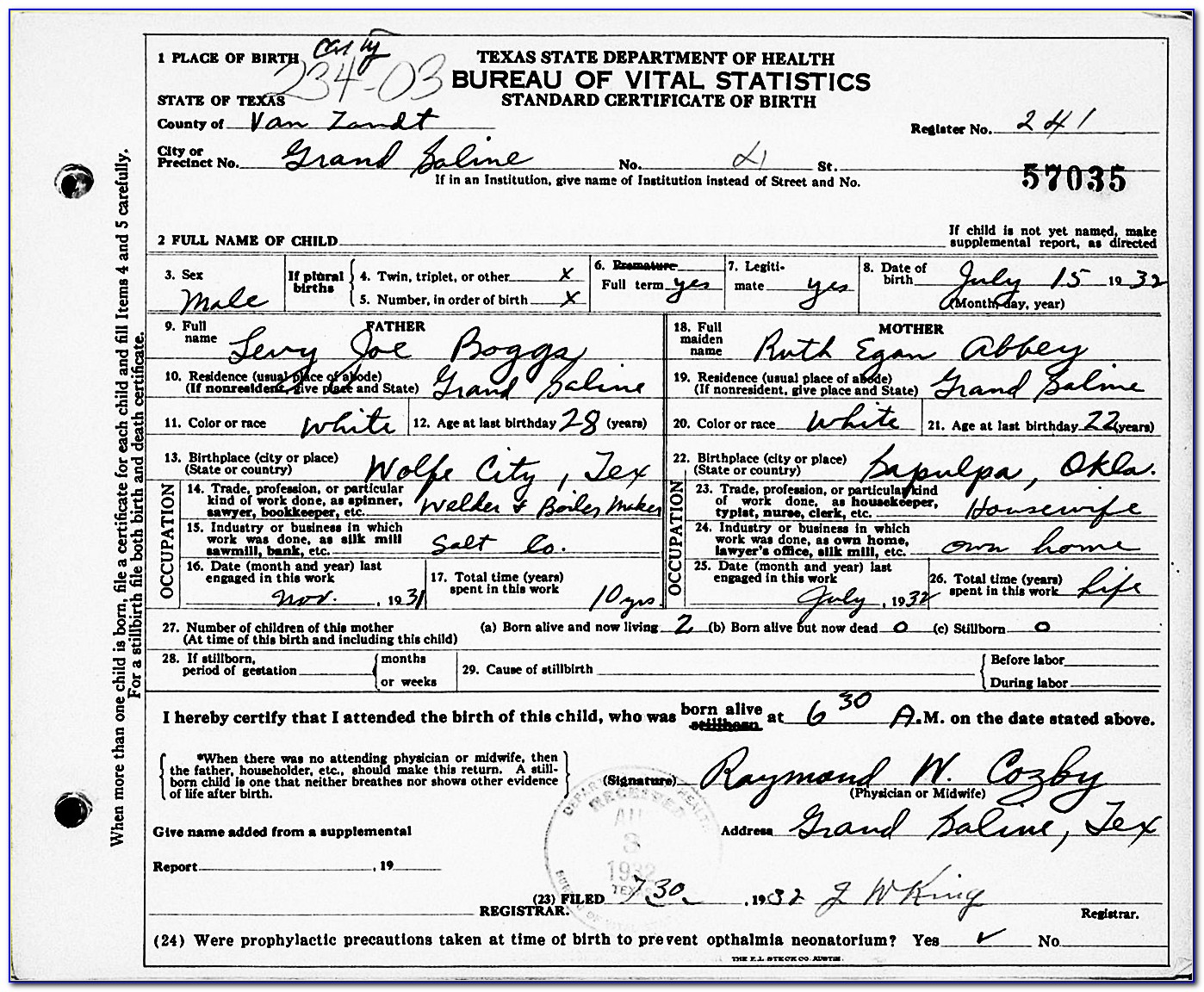 Galveston County Birth Certificate Office