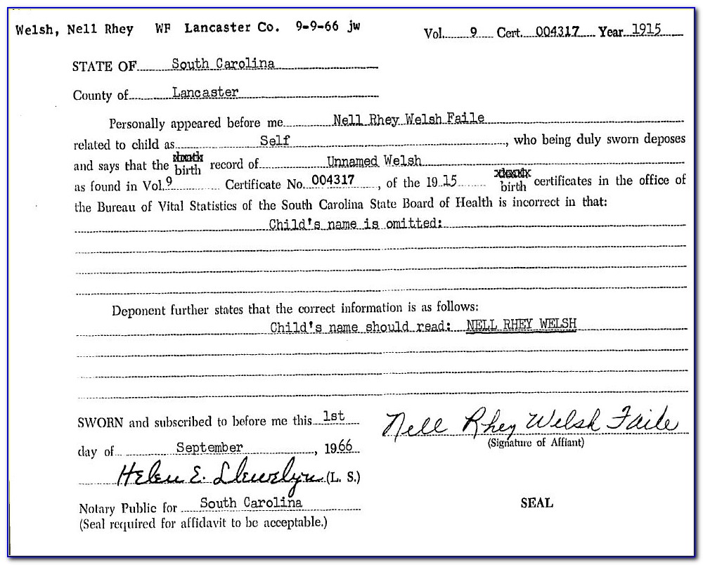 Guilford County Vital Records Birth Certificate